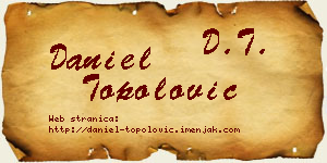 Daniel Topolović vizit kartica